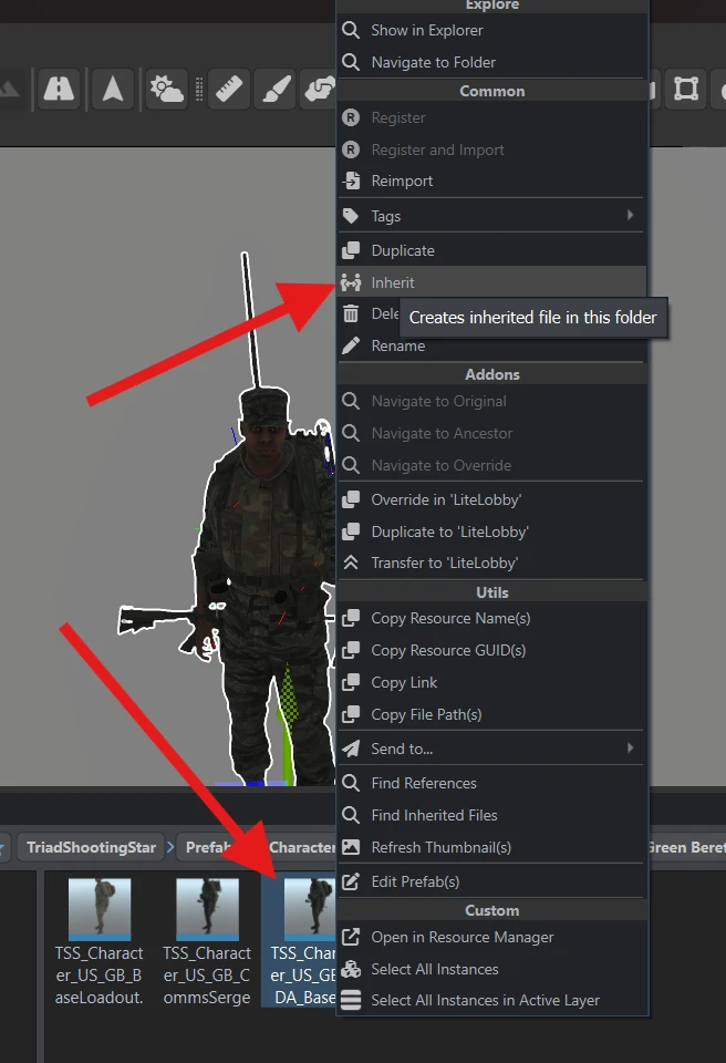 Inherit selected in the context menu of TSS_Character_US_GB_ODA_Base.et.