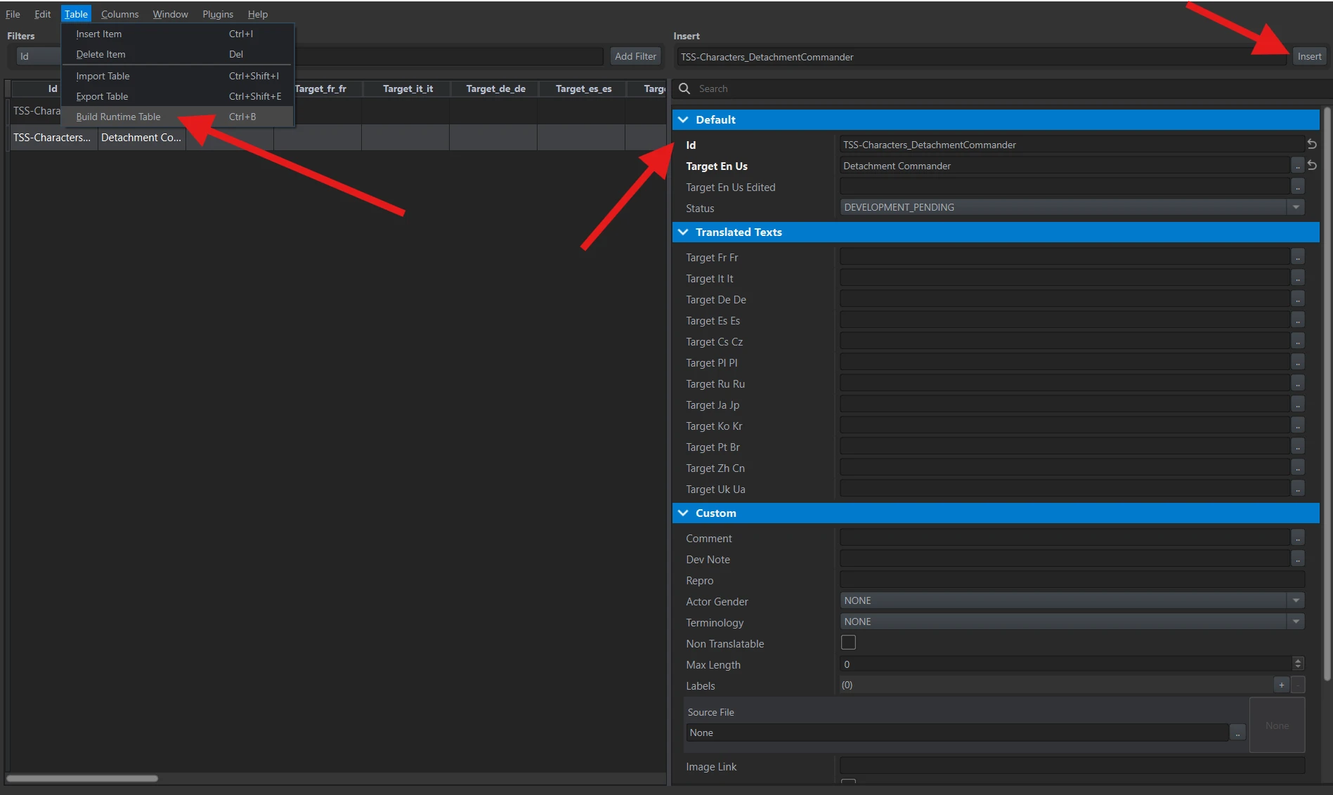 TSS-Characters_DetachmentCommander added to the translation table with the English name Detachment Commander.